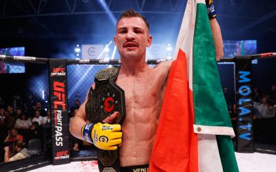 Michele Martignoni crowned bantamweight champion in front of a home crowd in Rome
