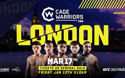 First Fighters for Cage Warriors 150 Revealed