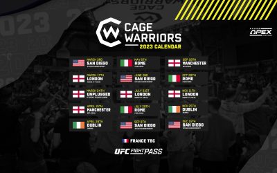 Cage Warriors Confirm Full 2023 Schedule, French Debut