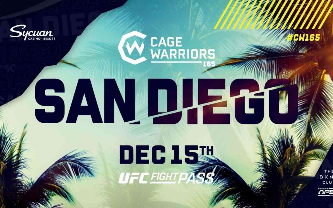 Cage Warriors 165: San Diego On Sale Now!