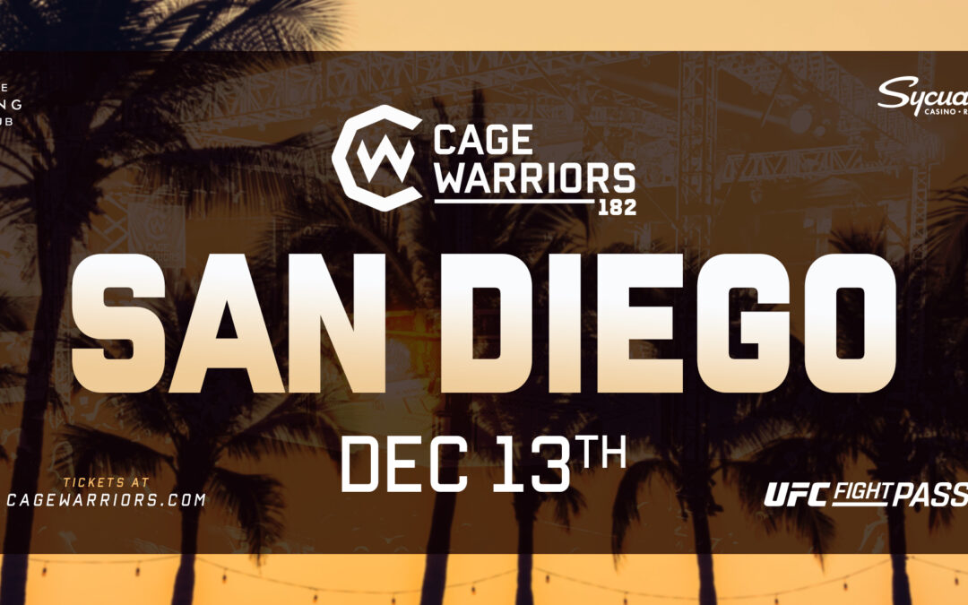 Cage Warriors Returns to San Diego on December 13th!
