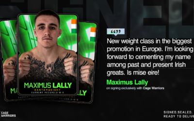 Max Lally Signs Exclusive Cage Warriors Deal