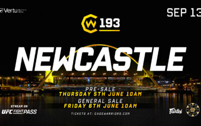 Cage Warriors’ Return to Newcastle On Sale Now!