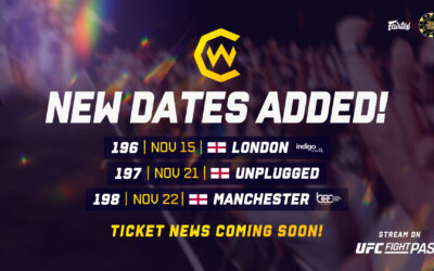 Cage Warriors Announce Three Dates for November