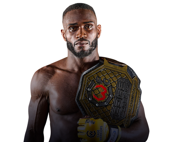 Omiel Brown with Cage Warriors belt