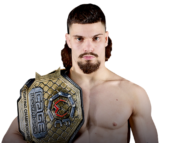 Nik Bagley with Cage Warriors Belt