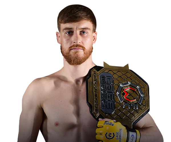 Paddy McCorry with Cage Warriors Belt